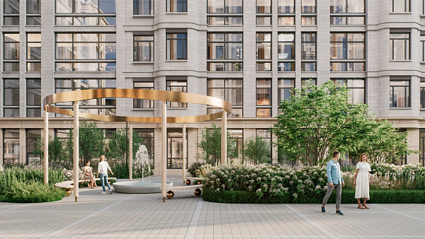 Внутри двора