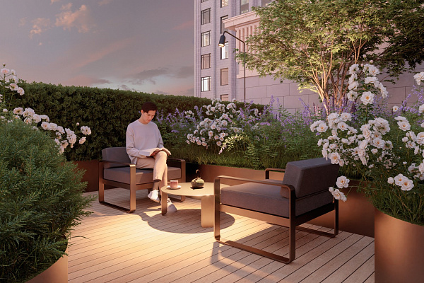 Внутри двора