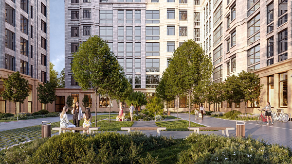 Внутри двора